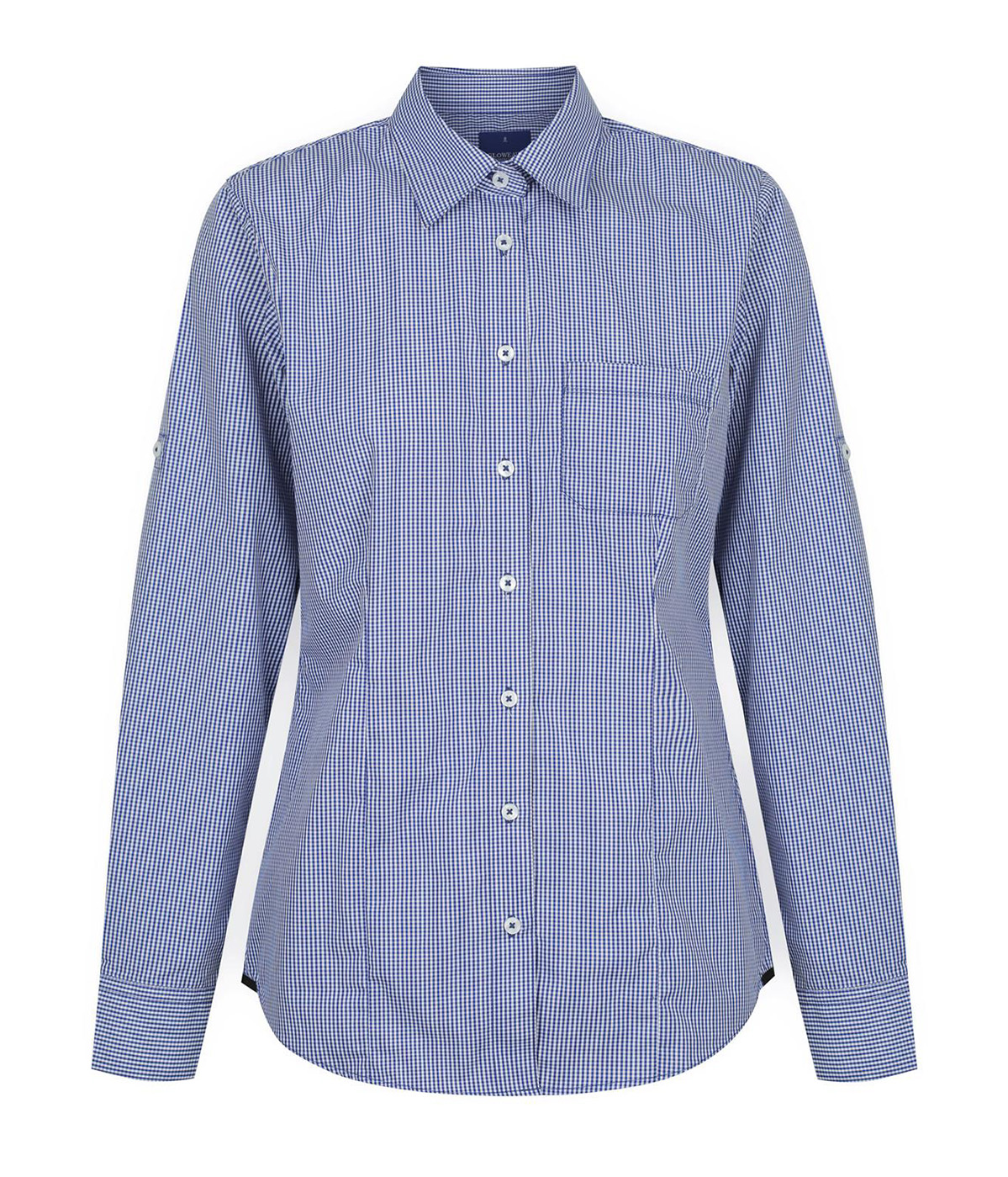 Gloweave Westgarth Gingham Long Sleeve Slim Fit Shirt 1637Whl 2 1637WHL NAVY