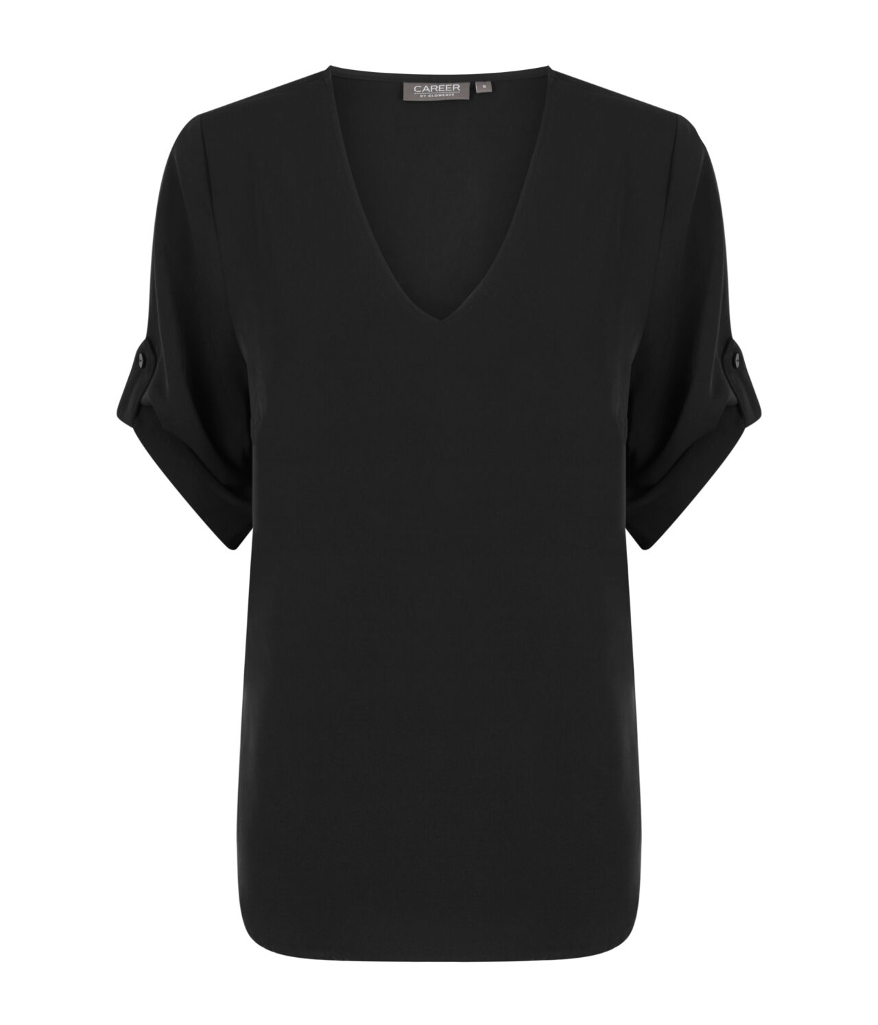 Career By Gloweave Reese 1800Wz V Neck Top 25 1800WZ BLACK