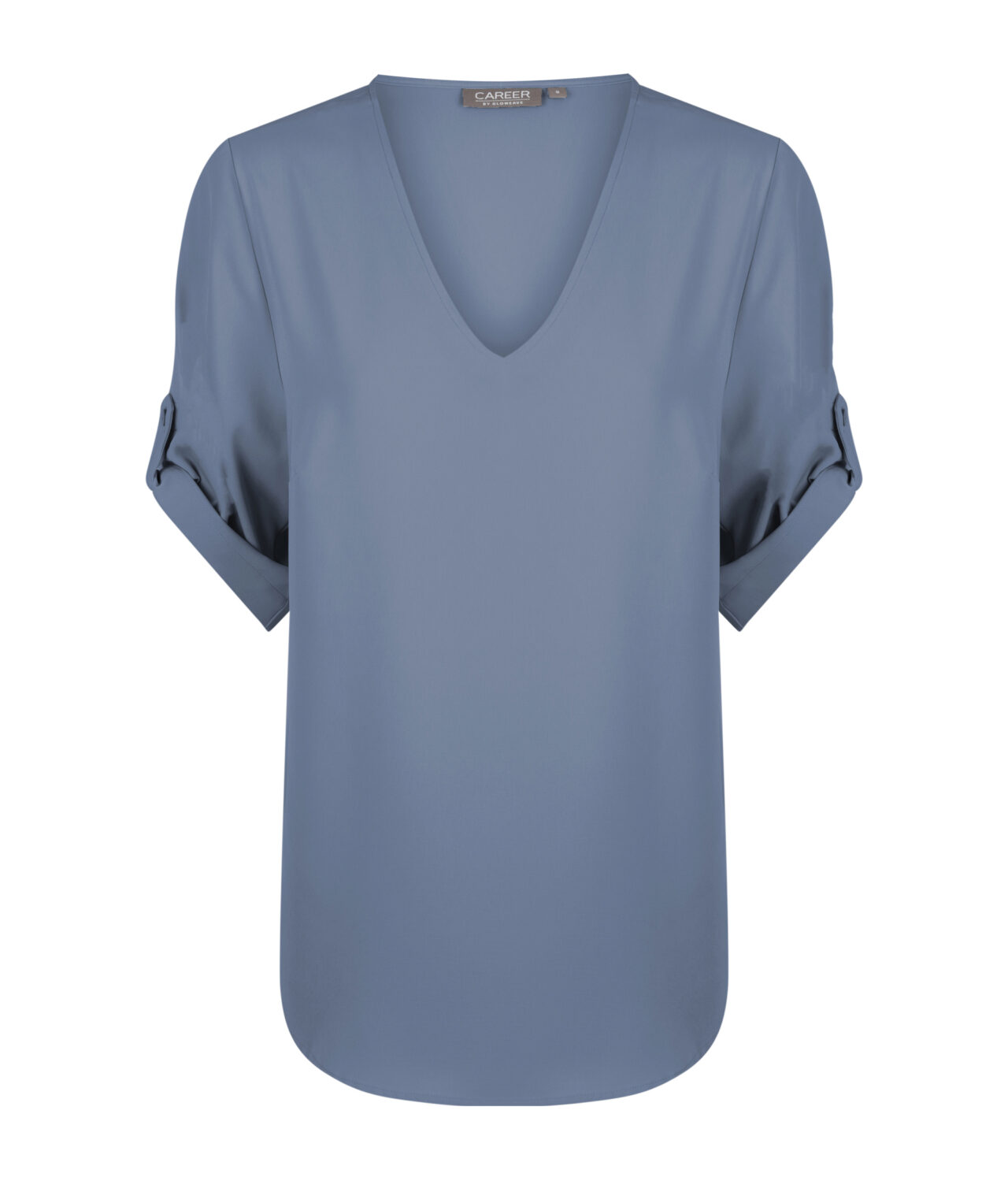 Career By Gloweave Reese 1800Wz V Neck Top 24 1800WZ DENIM