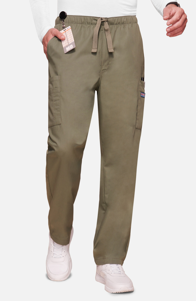 Cherokee Mens Elastic Waist Cargo Pant 4000 48 1 ck 4000 olv 650