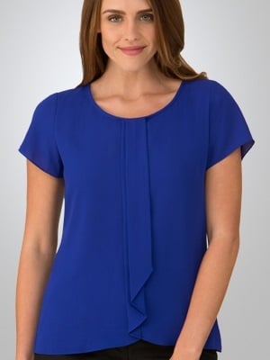 Cc Cascade Ladies Short Sleeve Knit Top 2285 5 CC Cascade Ladies Short Sleeve Knit Top 2285 5
