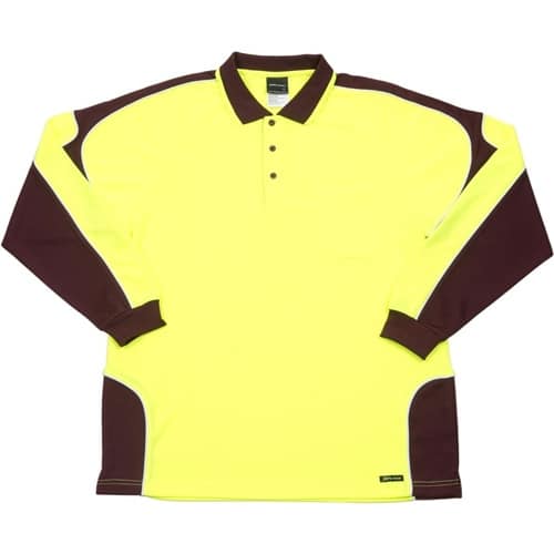 Jb Hi Vis Arm Panel Adults Long Sleeve Polo 6Ap4L 22 JB Hi Vis Arm Panel Adults Long Sleeve Polo 6AP4L 3