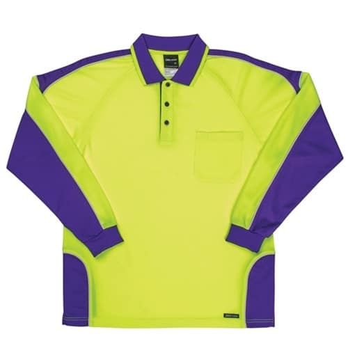 Jb Hi Vis Arm Panel Adults Long Sleeve Polo 6Ap4L 29 JB Hi Vis Arm Panel Adults Long Sleeve Polo 6AP4L 9