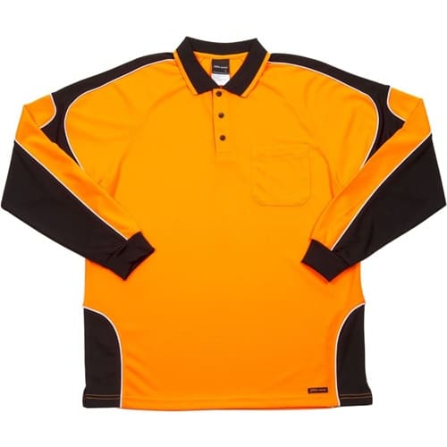 Jb Hi Vis Arm Panel Adults Long Sleeve Polo 6Ap4L 26 JB Hi Vis Arm Panel Adults Long Sleeve Polo 6AP4L 6