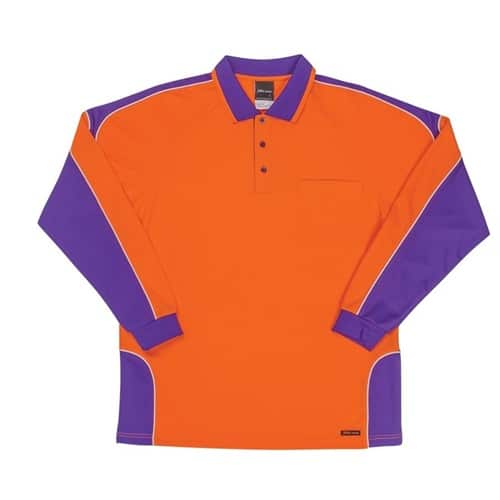 Jb Hi Vis Arm Panel Adults Long Sleeve Polo 6Ap4L 28 JB Hi Vis Arm Panel Adults Long Sleeve Polo 6AP4L 8