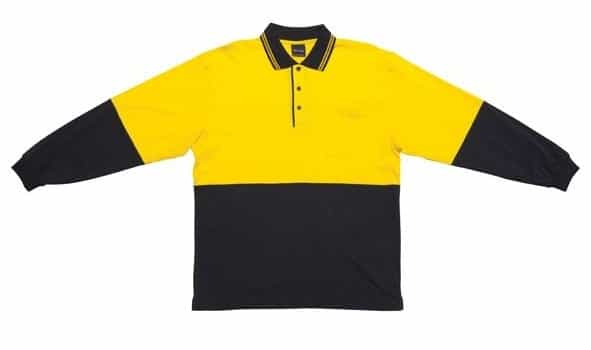 Jb Hi Vis Cotton Adults Long Sleeve Polo 6Cphl 8 JB Hi Vis Cotton Adults Long Sleeve Polo 6CPHL 3
