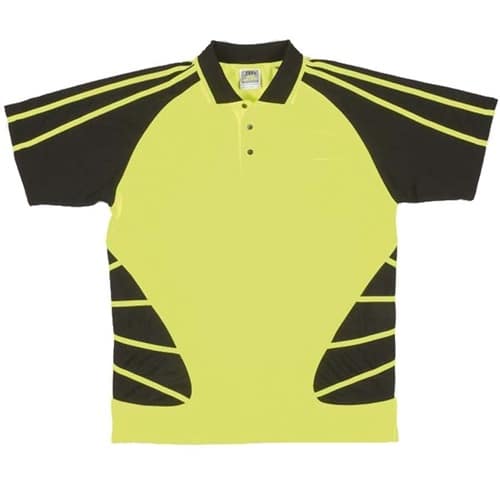 Jb Hi Vis Spider Adults Short Sleeve Polo 6Hsp 3 JB Hi Vis Spider Adults Short Sleeve Polo 6HSP 3