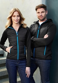 Biz Stealth Tech Mens Hybrid Hoodie Jacket J515M 1