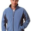 WS Whistler Mens Softshell Contrast Jacket JK31 1