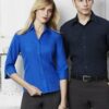 Biz Oasis Ladies 3/4 Sleeve Shirt LB3600 1