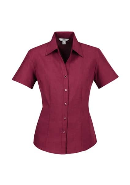 Biz Collection Oasis Ladies Short Sleeve Shirt Lb3601 25 Biz Oasis Ladies Short Sleeve Shirt LB3601 3