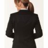 WS Ladies Stretch Plain One Button Cropped Jacket M9205 5