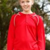 WS Champion Plus Kids CoolDry Long Sleeve Polo PS43K 1