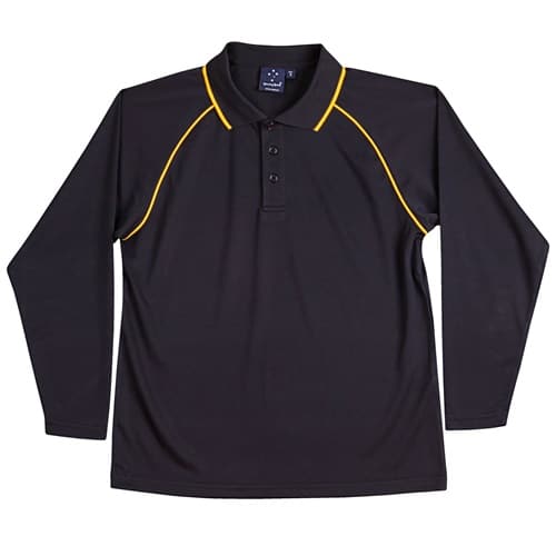 Ws Champion Plus Kids Cooldry Long Sleeve Polo Ps43K 5 WS Champion Plus Kids CoolDry Long Sleeve Polo PS43K 5