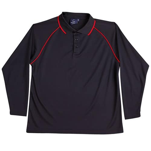 Ws Champion Plus Kids Cooldry Long Sleeve Polo Ps43K 6 WS Champion Plus Kids CoolDry Long Sleeve Polo PS43K 6