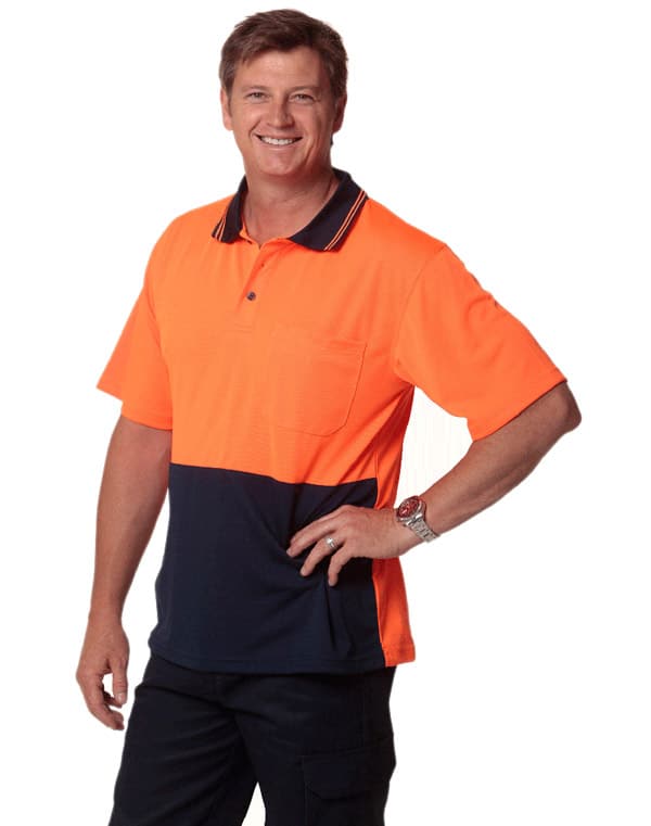 Ws Hi Vis True Dry Short Sleeve Polo Sw01Td 5 WS Hi Vis True Dry Short Sleeve Polo (S to 3XL) SW01TD 5