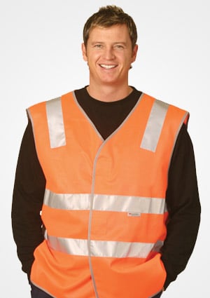 WS Hi Visibility Safety Vest with Reflective Tapes SW03 1