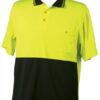 WS Two Tone Cotton Mens Short Sleeve Safety Polo (S to 3XL) SW35 2
