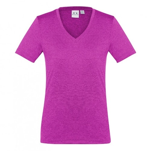 Biz Collection Aero Ladies V-Neck Tee T800Ls (Clearance) 16 Biz Aero Ladies V-Neck Tee T800LS 11