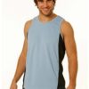 WS Teammate Mens Contrast TrueDry Mesh Singlet TS19 1