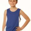 WS Teammate Kids Contrast TrueDry Mesh Singlet TS19K 1