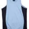 WS Teammate Kids Contrast TrueDry Mesh Singlet TS19K 9