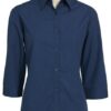 Biz Micro Check Ladies 3/4 Sleeve Shirt LB8200 2