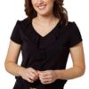 WS Ruffle Ladies Short Sleeve Blouse M8820 2