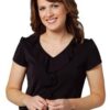 WS Ruffle Ladies Short Sleeve Blouse M8820 1