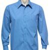 Biz Micro Check Mens Long Sleeve Shirt SH816 3