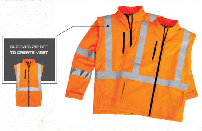Syz Unisex Hi Vis 2 In 1 Soft Shell Jacket Zj680 15 SYZ Unisex Hi Vis 2 in 1 Soft Shell Jacket ZJ680 5