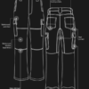 SYZ Mens Drill Cargo Pant ZW001 5
