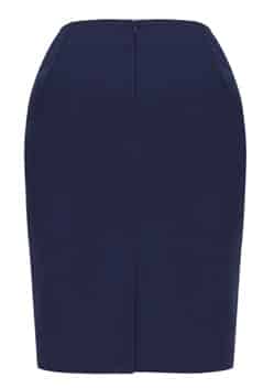 Biz Corporates Ladies Siena Bandless Pencil Skirt 20717 4 20717_Marine_B