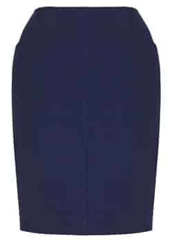 Biz Corporates Ladies Siena Bandless Pencil Skirt 20717 2 20717_Marine_F