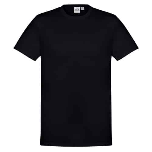 Biz Collection Aero Mens Crew-Neck Tee T800Ms 36 T800MS_BlackSolid_Front