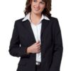 WS Ladies Stretch Plain Mid Length Jacket M9206 1