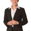 WS Ladies Stretch Stripe Cropped Jacket M9208 1