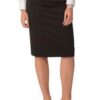 WS Ladies Stretch Plain Mid Length Pencil Skirt M9471 1