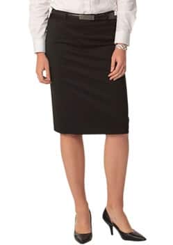WS Ladies Stretch Plain Mid Length Pencil Skirt M9471 1