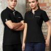 Biz Edge Ladies Contrast Check Polo P305LS 1