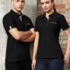 Biz Edge Mens Contrast Check Polo P305MS 1