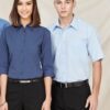 Biz Micro Check Mens Short Sleeve Shirt SH817 1