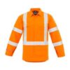 SYZ Mens X Back Hi Vis Spliced Shirt ZW137 1