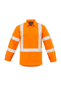 SYZ Mens X Back Hi Vis Spliced Shirt ZW137 1