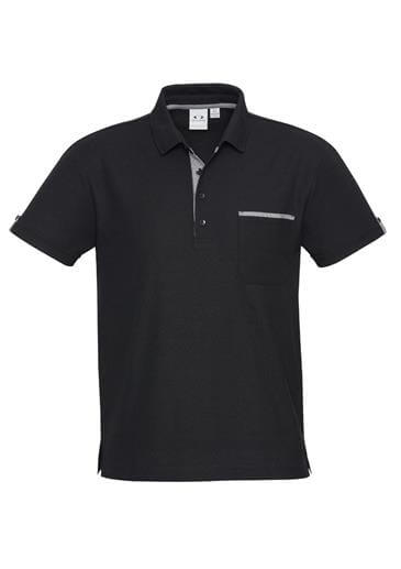 Biz Collection Edge Mens Contrast Check Polo P305Ms 6 Biz Edge Mens Contrast Check Polo P305MS 2