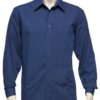 Biz Micro Check Mens Long Sleeve Shirt SH816 2