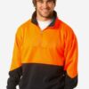 WS Hi Vis Long Sleeve Fleecy Sweat (S to 3XL) SW13A 1