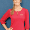 Stencil Silvertech Ladies 3/4 Sleeved Top 1258Q 1