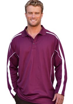 WS Legend Plus Mens TrueDry Long Sleeve Polo PS69 1