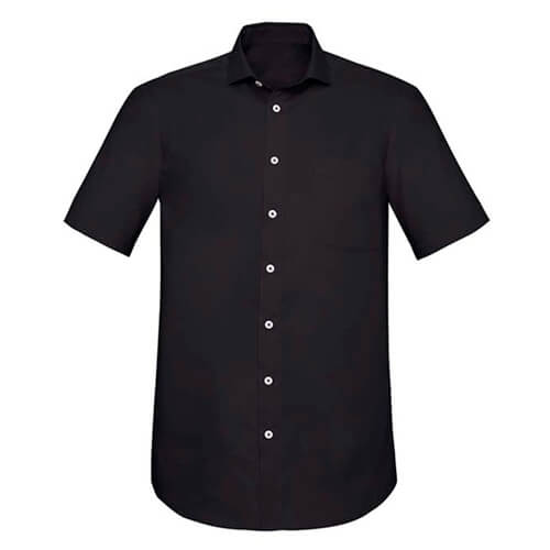 Biz Corporates Charlie Mens Classic Ss Shirt Rs968Ms 16 RS968MS_Black